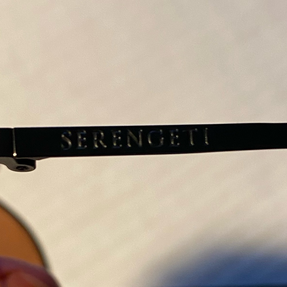 VTG SERENGETI Large Aviator 5222 PMB Rose Crystal Tone Sunglasses - Picture 15 of 16